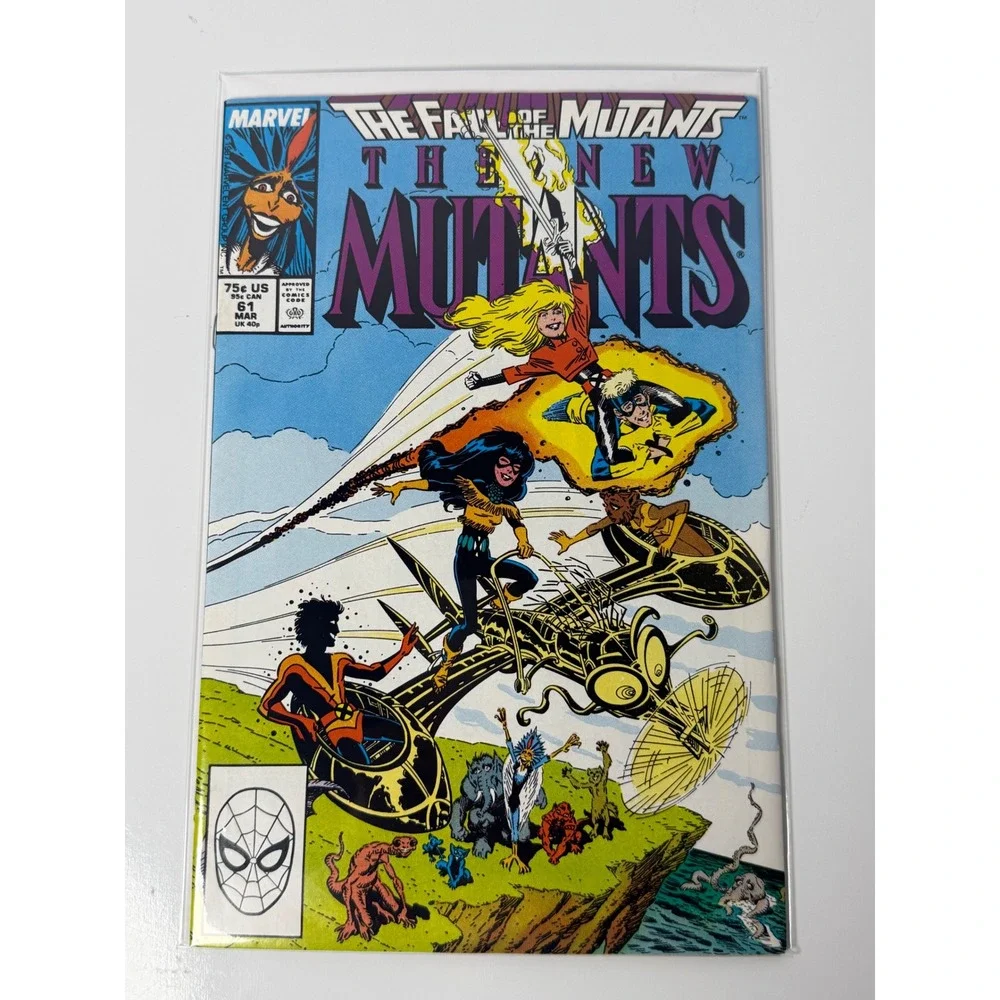 Marvel The New Mutants #61 March 1988 Fall of the Mutants Copper Age Issue
